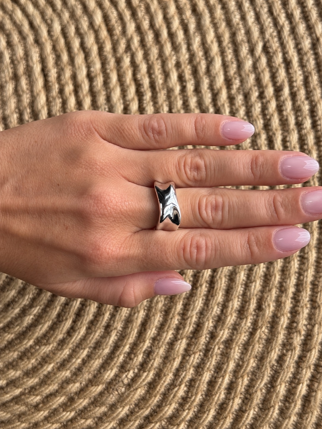 Anillo Lena plateado